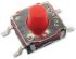 Interruptor táctil tipo Botón, Rojo, contactos SPST, IP67, Montaje superficial