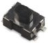 IP67 Black Button Tactile Switch, Single Pole Single Throw (SPST) 50 mA 2.11mm Surface Mount