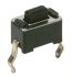 C & K IP40 Black Button Tactile Switch, SPST 50 mA 3mm Through Hole