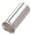 RS PRO Crimp Bootlace Ferrule, 7mm Pin Length, 1.1 mm, 1.5 mm Pin Diameter, 0.25mm² Wire Size