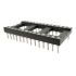 RS PRO 2.54mm Pitch Vertical 28 Way, Through Hole Turned Pin IC Dip Socket, 3A