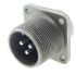 Amphenol Industrial, MS-E 3 Way MIL Spec Circular Connector Plug, Socket Contacts,Shell Size 16, Quick Coupling