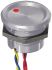 APEM Illuminated Push Button Switch, Momentary, Panel Mount, 16.2mm Cutout, SPST, Red/Green LED, 24V ac, IP68