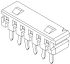 Molex PCB aljzat 2mm 10 érintkezős, 1 soros , Derékszögű, Átmenő furat, Aljzatsor