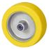 Tente Yellow Silicone Rubber Corrosion Resistant, Self Lubricating Bushing Trolley Wheel, 160kg