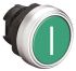 Lovato 绿色圆形按钮头, Φ22mm开孔, 弹簧复位, IP66, IP67, IP69K, Platinum系列 LPCB1113