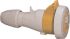 Legrand, P17 Tempra Pro IP66, IP67 Yellow Cable Mount 2P + E Industrial Power Socket, Rated At 16A, 110 V