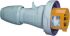 Legrand, P17 Tempra Pro IP66, IP67 Yellow Cable Mount 2P + E Industrial Power Plug, Rated At 16A, 110 V