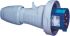 Legrand, P17 Tempra Pro IP66, IP67 Blue Cable Mount 2P+E Industrial Power Plug, Rated At 32A, 230 V