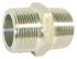 RS PRO Stainless Steel Pipe Fitting, Straight Hexagon Nipple Joint, Male R 1-1/2in x Male R 1-1/2in