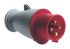 ABB, Easy & Safe IP44 Red Cable Mount 3P+E Industrial Power Plug, Rated At 64A, 415 V
