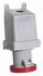 ABB, Tough & Safe IP67 Red Panel Mount 3P+N+E Industrial Power Socket, Rated At 64A, 415 V