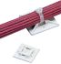 Fermacavi Panduit, col. Bianco, autoadesivo, 19.1mm x 19,1 mm, 100 pezzi