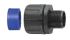 Flexicon FPAX Series M32 Straight Conduit Fitting, Black 28mm nominal size