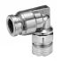 SMC KQ2 Series Elbow Threaded Adaptor, G 1/8 Male to Push In 10 mm, Threaded-to-Tube Connection Style