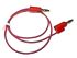 Mueller Electric Test lead, 10A, 300V, Red, 1.2m Lead Length