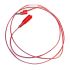Cable con pinza cocodrilo Mueller Electric de color Rojo-Macho, 300V, 10A, 1.5m