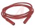 Mueller Electric Test lead, 20A, 1kV, Red, 1m Lead Length