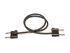 Cable de prueba Mueller Electric de color Negro, Macho-Macho, 300V, 600mm