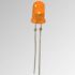 Lumex LED világító dióda, 2 tüskés, furatos, Narancs, 610 nm, 850 mcd, 2,5 V, 60°, 5 mm (T-1 3/4)