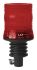 RS PRO Red Flashing Beacon, 10 → 100 V dc, Flexi DIN Mount, LED Bulb, IP56