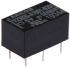 Jelrelé DPDT, Nyomtatott áramkörre szerelhető, 1 A, 5V dc, használható:(Jel) alkalmazásokhoz Axicom P1