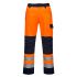 Portwest MV36 Orange/Navy Anti-static, Flame Retardant Hi Vis Trousers, 76 → 80cm Waist Size