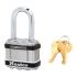 Master Lock Padlock Weatherproof Steel Padlock, 8mm Shackle, 44mm Body