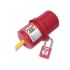 Master Lock Red Zenex Thermoplastic Plug Lockout