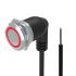 EAO 82 Series Illuminated Push Button Switch, Momentary, Panel Mount, 22mm Cutout, 1CO, Red LED, 35V, IP65, IP67