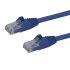 StarTech.comN6PATCH, 75ft Cat6, Blue RJ45 to Male RJ45 Male, UTP, Terminated PVC Sheath