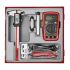 Teng Tools Metric Digital Caliper, Feeler Gauge, Multimeter, Thread Gauge TTDCM Measuring Set