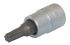 Teng Tools 1/4 Drive 40mm Bit Socket, Torx Bit, 32 mm Overall Length