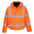 Portwest S463 Orange Unisex Hi Vis Bomber Jacket, XXXXXXL