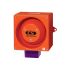 Clifford & Snell YL80 Series Magenta Sounder Beacon, 230 V ac, IP66, Wall Mount, 116dB at 1 Metre