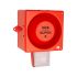 Clifford & Snell YL80 Super Hi Vis Series Opal Sounder Beacon, 24 V dc, IP66, Wall Mount, 120dB at 1 Metre