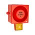 Indicator luminoso y acústico Clifford & Snell YL80 Super Hi Vis, 24 V CC, Amarillo, Intermitente, 120dB @ 1m, IP66