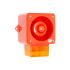 Clifford & Snell YL50 Series Amber Sounder Beacon, 24 V dc, IP66, Wall Mount, 112dB at 1 Metre