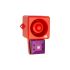 Indicator luminoso y acústico Clifford & Snell YL50 Hi Vis, 24 V CC, Magenta, Intermitente, 112dB @ 1m, IP66