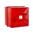 Clifford & Snell SD40 Series Red Static Beacon, 24 V dc, Wall Mount, LED Bulb, IP65