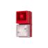 Clifford & Snell YL40 Series Clear Sounder Beacon, 24 V dc, IP65, Wall Mount, 108dB at 1 Metre