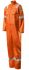 Roots Warnschutz-Overalls UK52 Wiederverwendbar Orange Flammhemmend