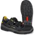 Jalas 1510 Unisex Black, Grey, Yellow Aluminium Toe Capped Safety Shoes, UK 3, EU 36