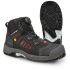 Jalas 1718 Unisex Black, Grey, Red Aluminium Toe Capped Safety Shoes, UK 9, EU 43