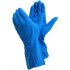 Tegera TEGERA Blue Chemical Resistant Work Gloves, Size 10, Nitrile Coating