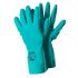 Guantes de trabajo de Nitrilo Verde Tegera serie TEGERA, talla 10, Resistente a sustancias químicas