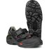 Jalas 1605 Unisex Black, Grey, Red Aluminium Toe Capped Safety Shoes, UK 10.5, EU 45