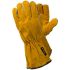 Tegera TEGERA Yellow Leather Heat Resistant Work Gloves, Size 8