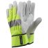 Tegera TEGERA White, Yellow Leather Abrasion Resistant Work Gloves, Size 10