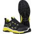 Jalas 2068 Unisex Black, Yellow Aluminium Toe Capped Safety Shoes, UK 2, EU 35